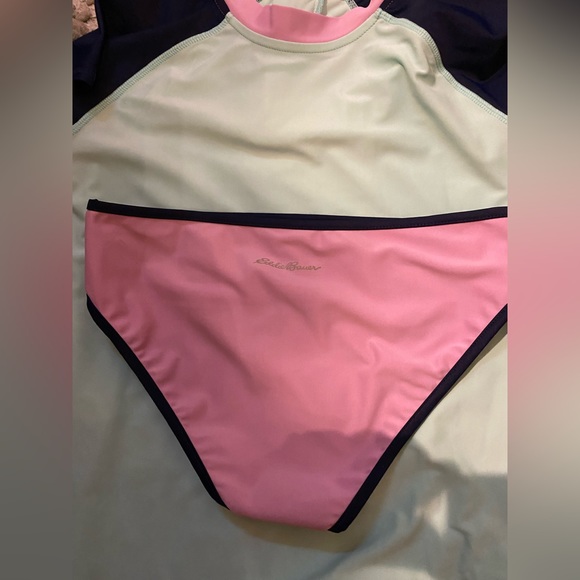 NWOT Eddie Bauer Kids Swim Suit with Reversible Bottoms sz:L (14/16) Kids - Picture 10 of 12